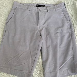 Travis Mathew grey golf shorts